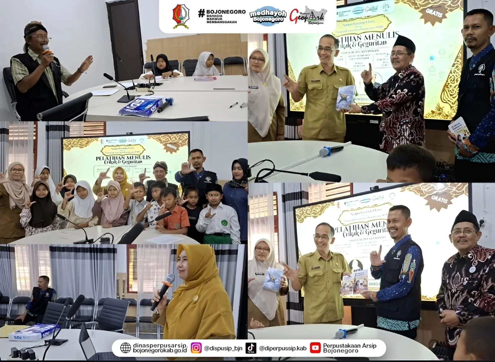 Sukses Digelar, Dinas Perpustakaan dan Kearsipan Bojonegoro Bersama PSJB Laksanakan Pelatihan Menulis Crikak & Geguritan
