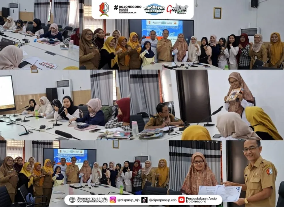 Semarak Hari Kunjung Perpustakaan, Dispusip Bojonegoro Gelar Pelatihan Read Aloud