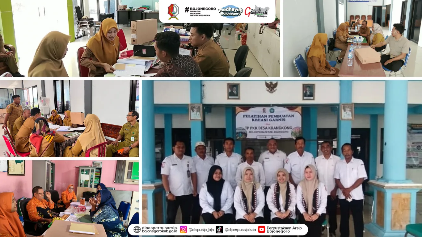 Dispusip Bojonegoro Gelar Pembinaan Kearsipan Desa di Kecamatan Kepuhbaru