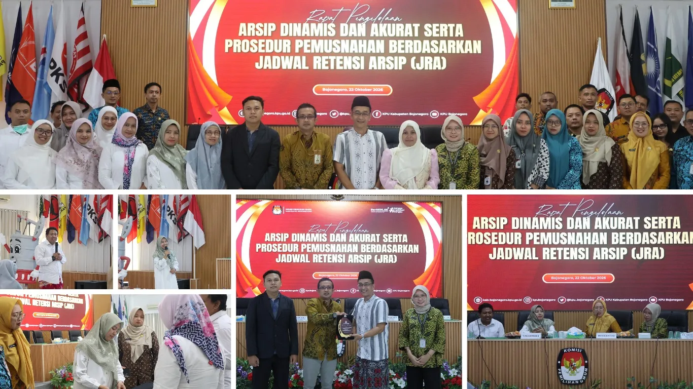 Dinas Perpustakaan dan Kearsipan Kabupaten Bojonegoro Dukung Tertib Pengelolaan Arsip di Komisi Pemilihan Umum Kabupaten Bojonegoro