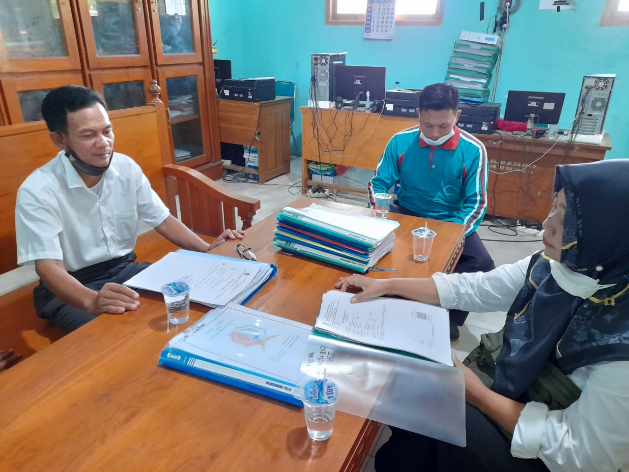 Monev dan Monitoring Arsip di Desa Temayang, Temayang Tahun 2021