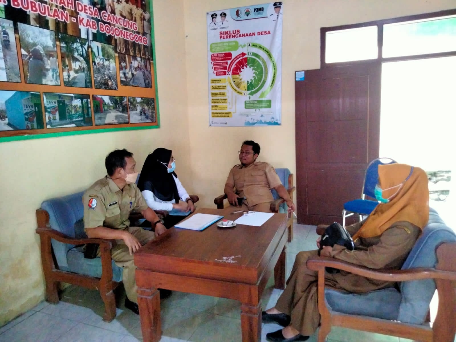 Monev dan Monitoring Arsip di Desa Cancung, Bubulan Tahun 2021