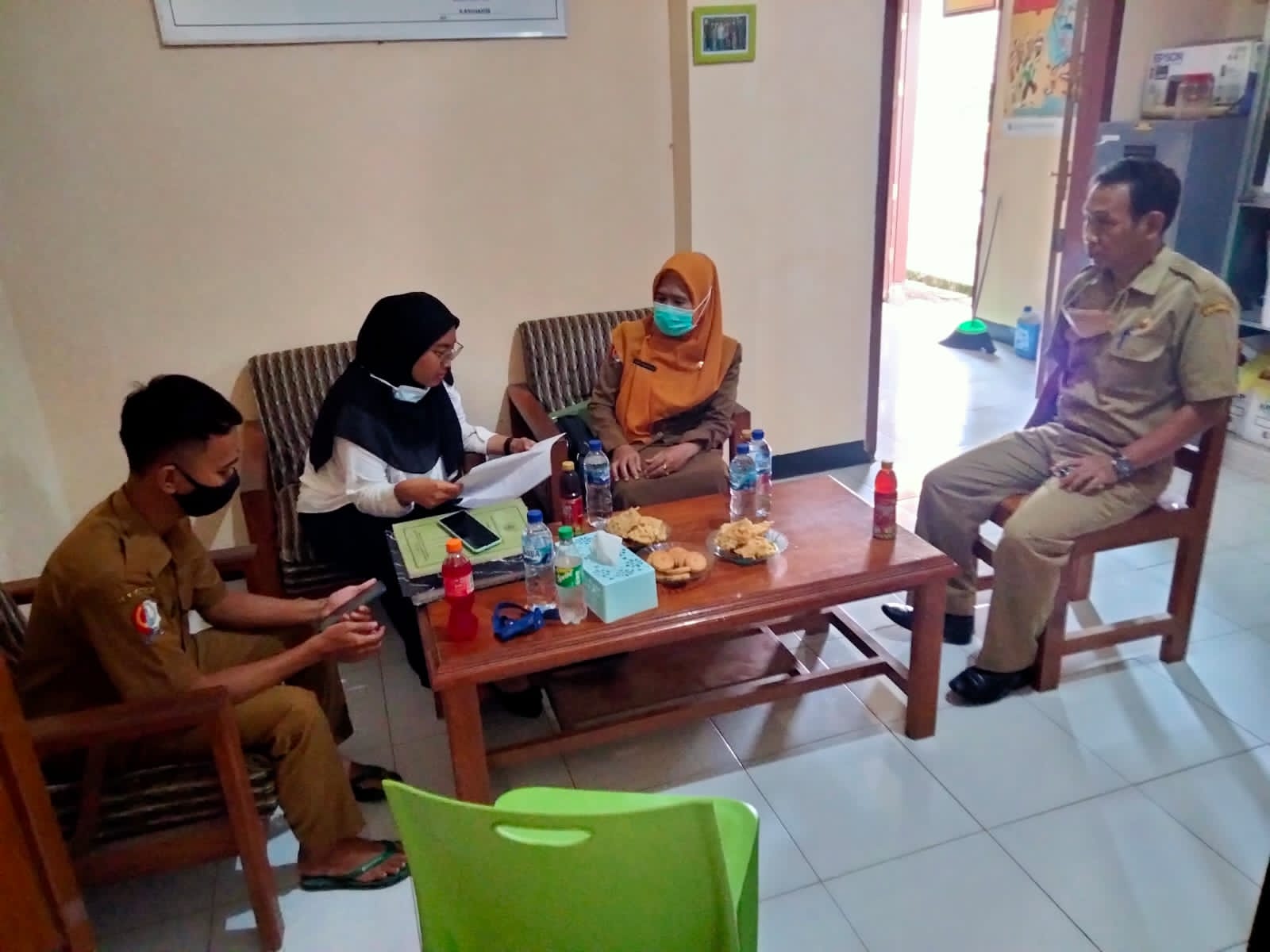 Monev dan Monitoring Arsip di Desa Clebung, Bubulan Tahun 2021