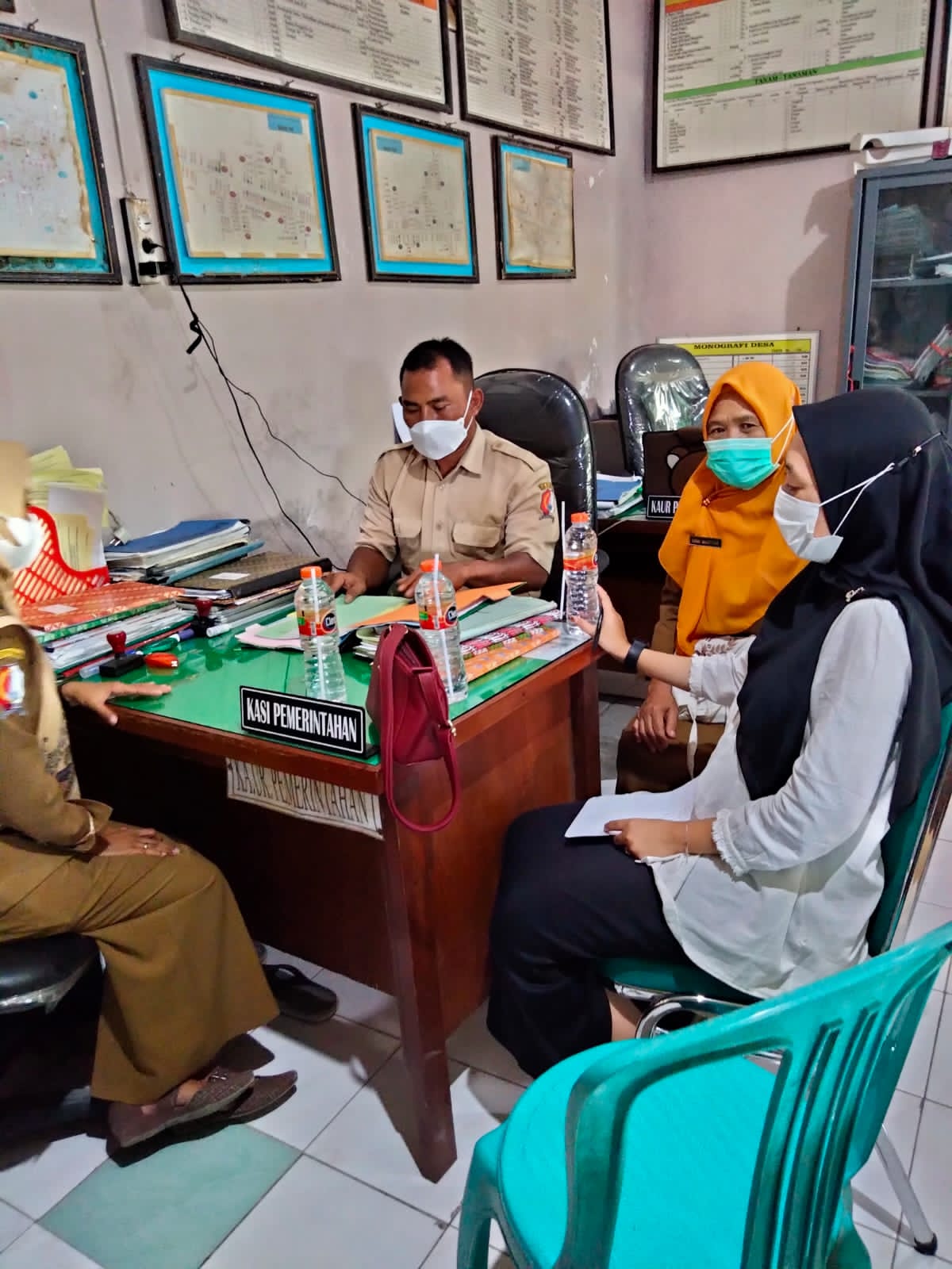 Monev dan Monitoring Arsip di Desa Sugihwaras, Kepohbaru Tahun 2021