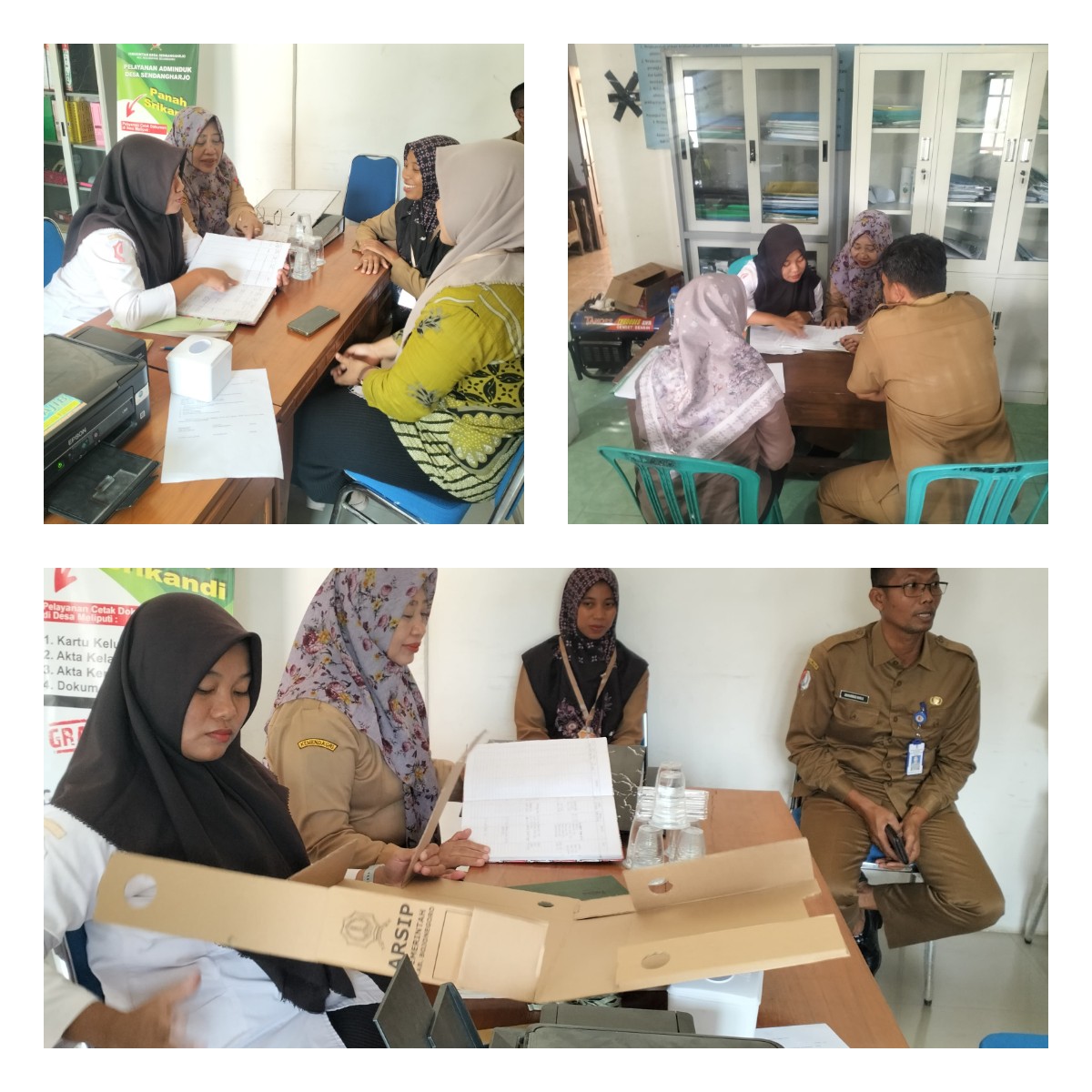 PEMBINAAN PENGELOLAAN KEARSIPAN  DESA DI KECAMATAN  NGASEM