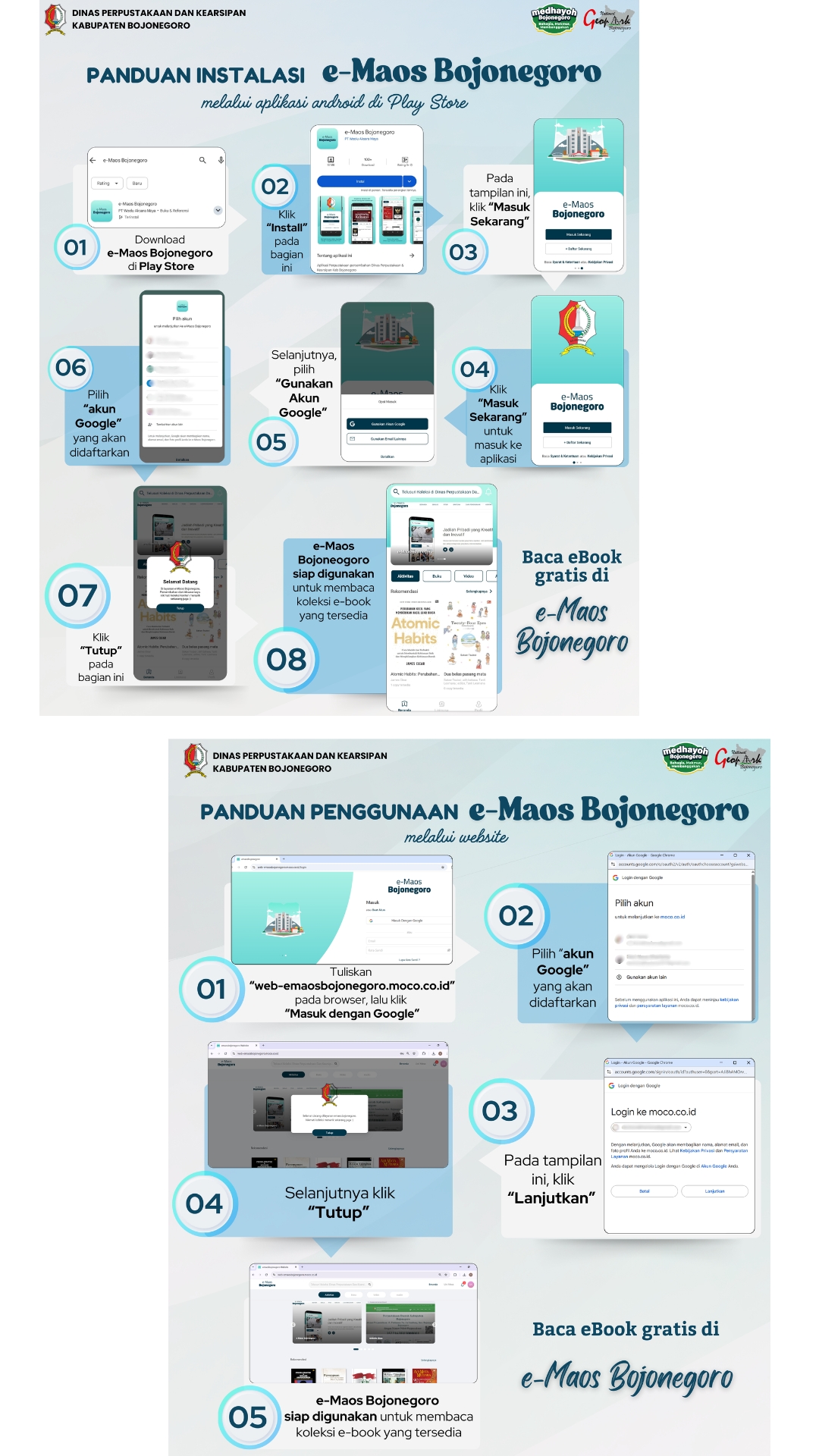 Baca Buku Digital Lebih Mudah dan Gratis? e-Maos Bojonegoro Solusinya!