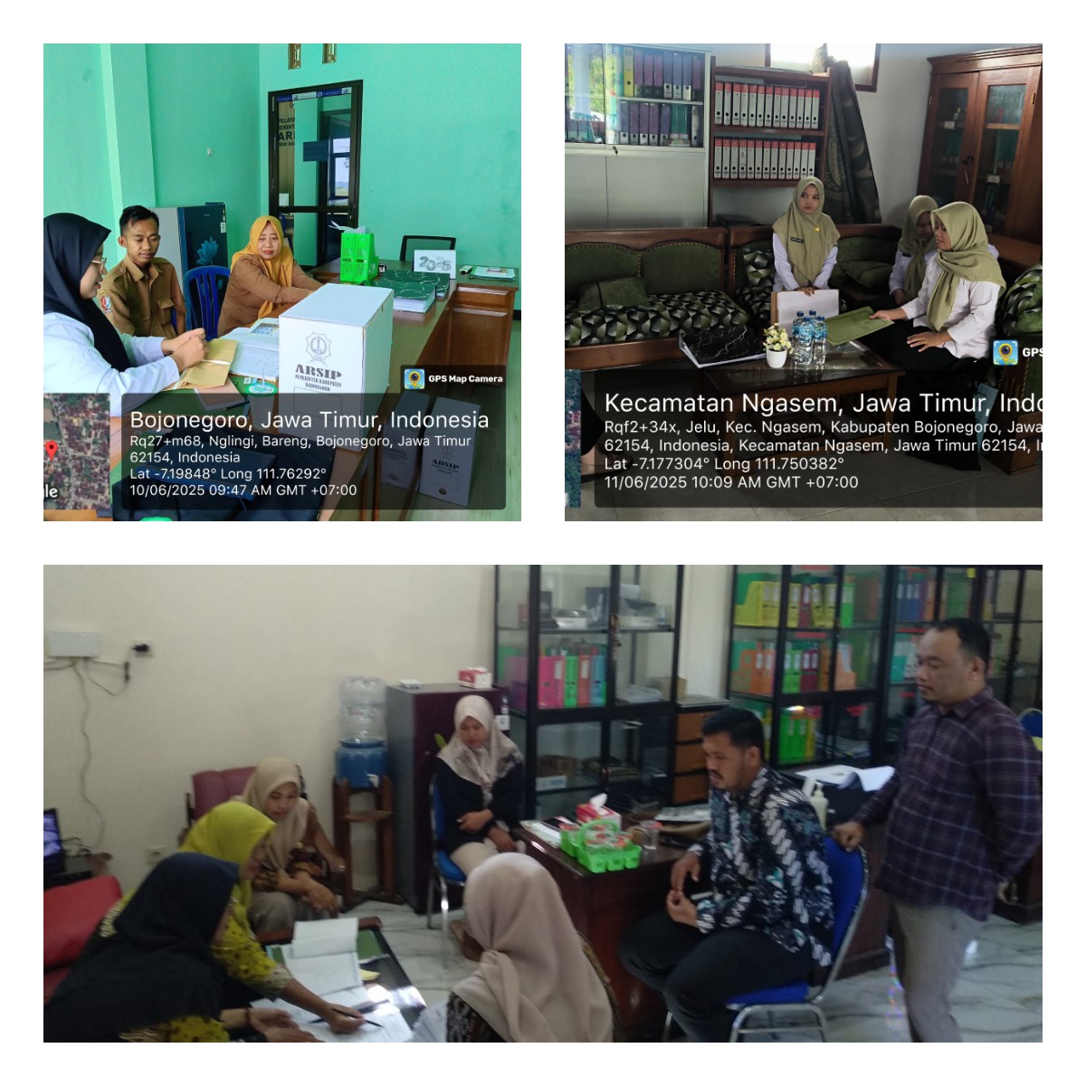 PEMBINAAN PENGELOLAAN KEARSIPAN  DESA DI KECAMATAN  NGASEM