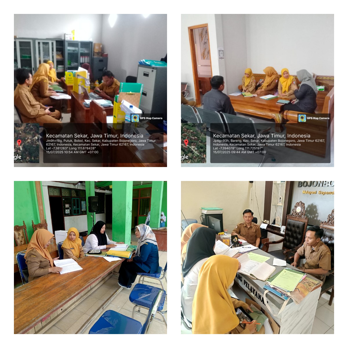 PEMBINAAN PENGELOLAAN KEARSIPAN  DESA DI KECAMATAN  SEKAR
