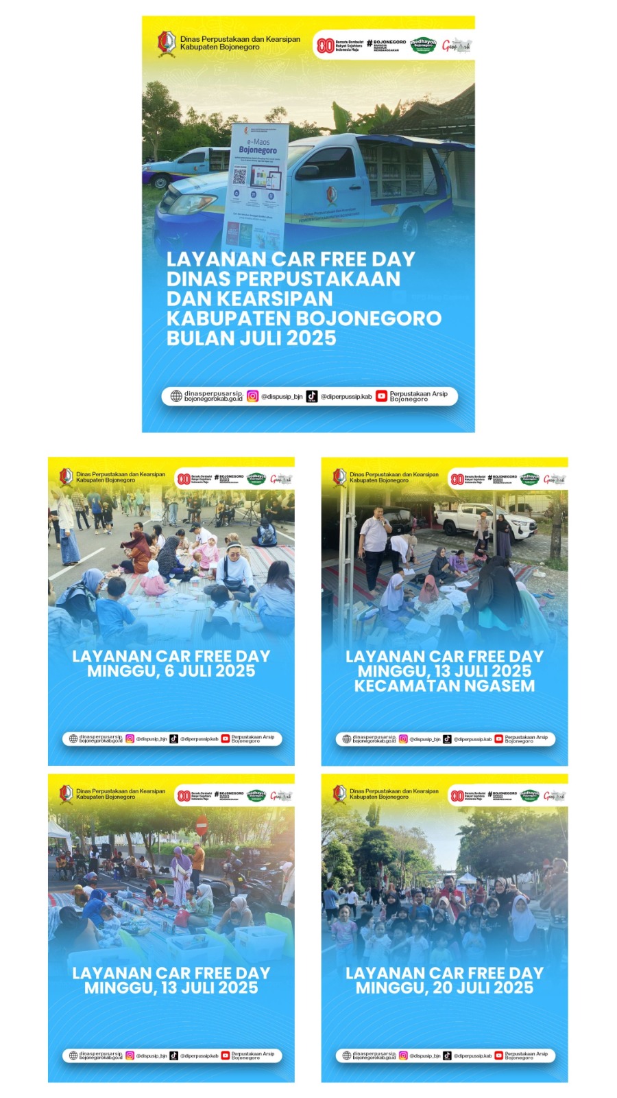 Perpustakaan Keliling hadir di Car Free Day
