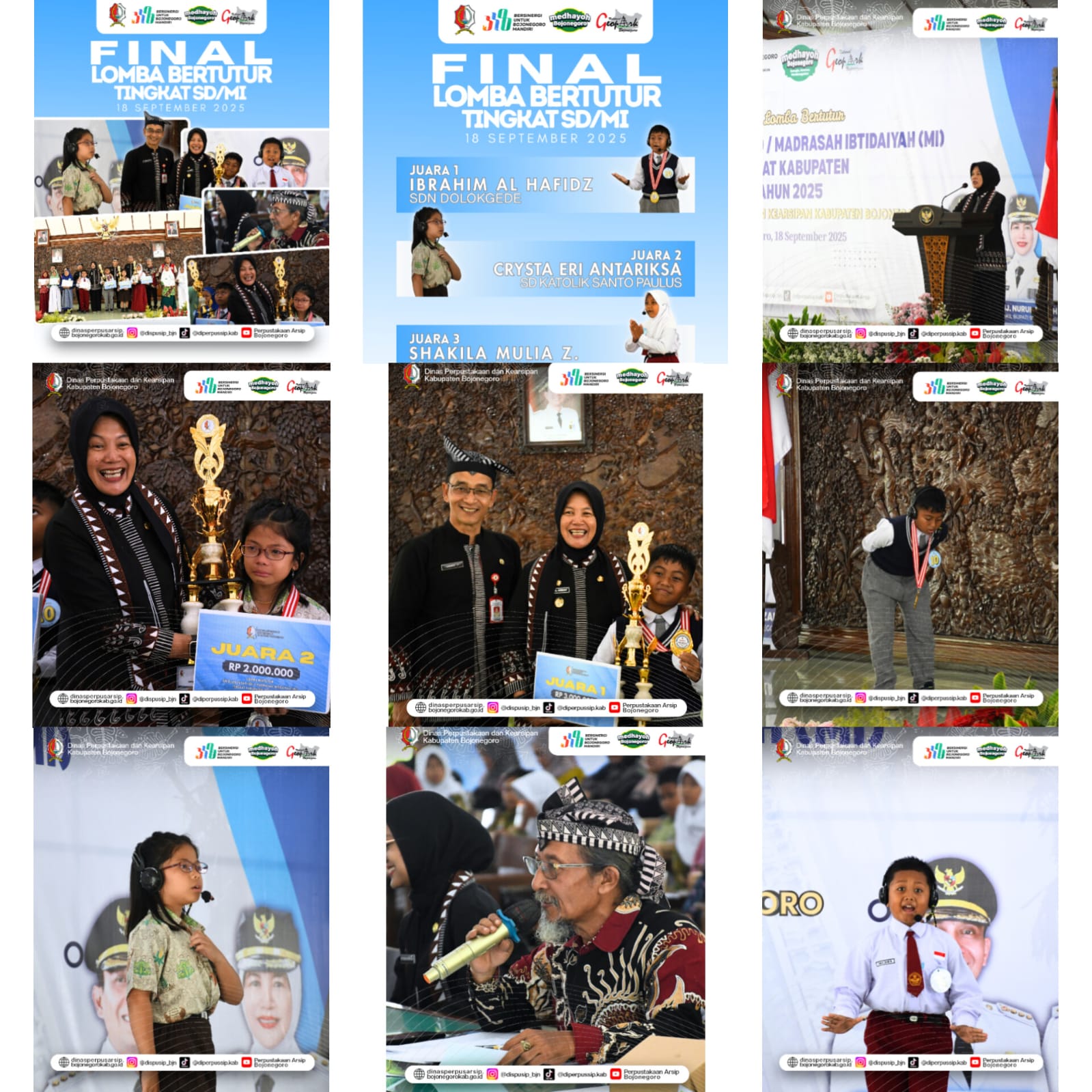 Aksi panggung penuh pesona peserta Lomba Bertutur Tingkat SD/MI