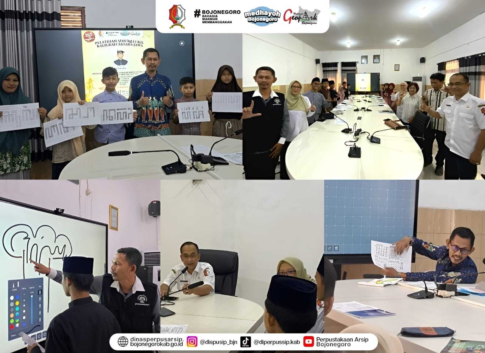 Menghidupkan Warisan Budaya Lewat Pelatihan Kaligrafi Aksara Jawa di Disperpussip Bojonegoro