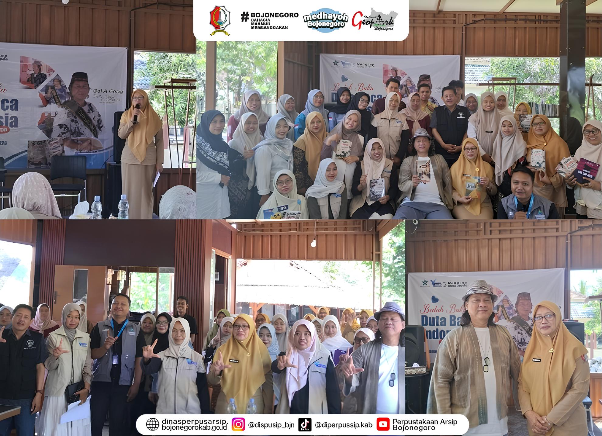 FTBM Bojonegoro Hadirkan Gol A Gong, Disperpussip Dukung Gerakan Literasi