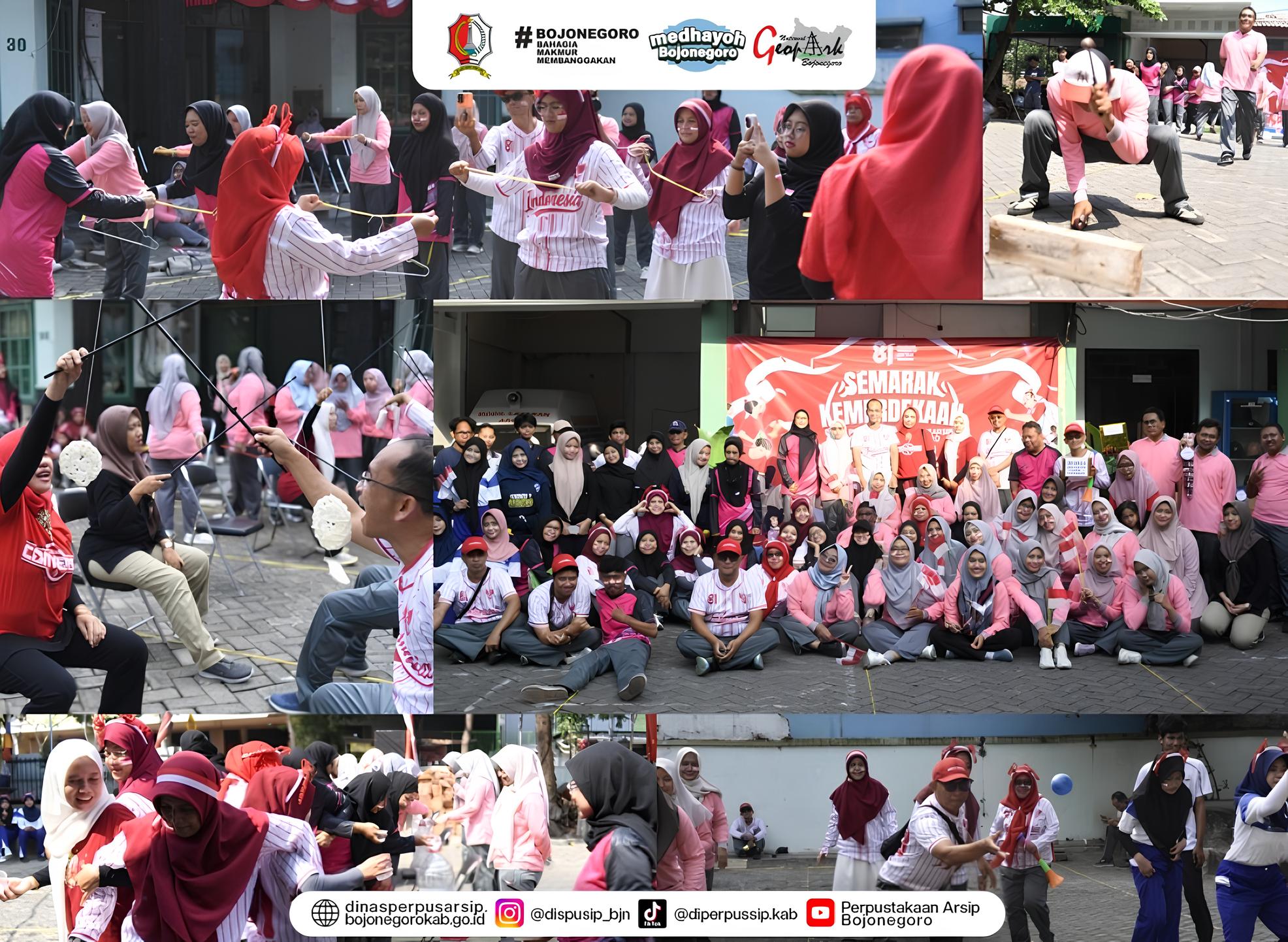 Semarak HUT RI ke-81, Dispusip Bojonegoro Gelar Lomba 17 Agustus
