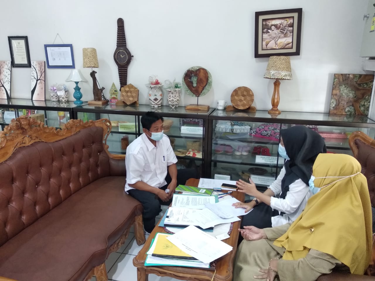 Proses Pembinaan dilakukan bersama Agendaris Bidang Sekretariat
